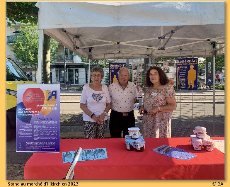 Stand au marché d'Illkirch...